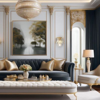 Milagro Milano kinkiet 2x11 W złoty-kryształowy ML1495