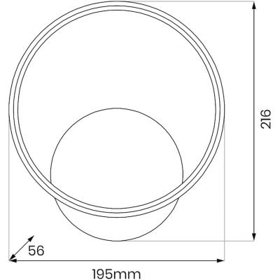 Milagro Hoop kinkiet 1x7 W złoty ML1544