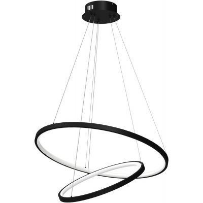 Milagro Hoop lampa wisząca 1x51 W czarna ML1542