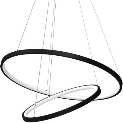 Milagro Hoop lampa wisząca 1x51 W czarna ML1542