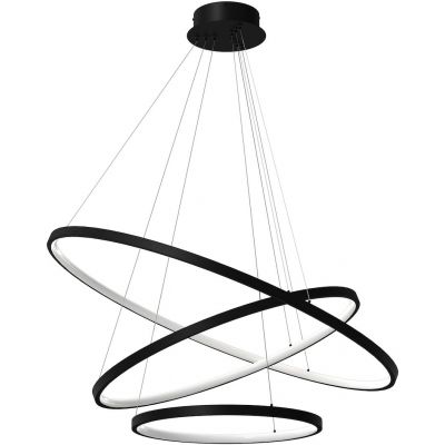 Milagro Hoop lampa wisząca 1x93 W czarna ML1543
