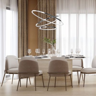 Milagro Hoop lampa wisząca 1x93 W chrom ML1551