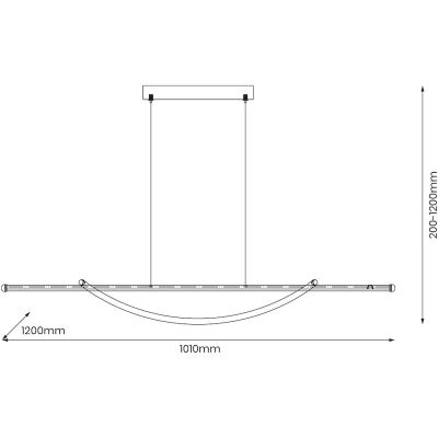 Milagro Ambar lampa wisząca 1x35 W czarna ML1584