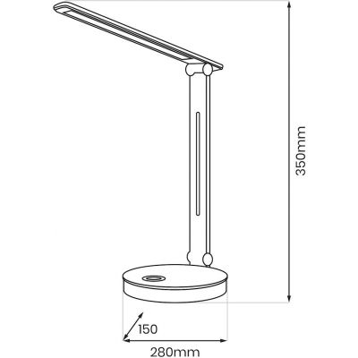Milagro Bruno lampa biurkowa 1x5 W czarna ML1628