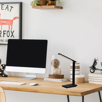 Milagro Post lampa biurkowa 1x5 W czarna ML1630