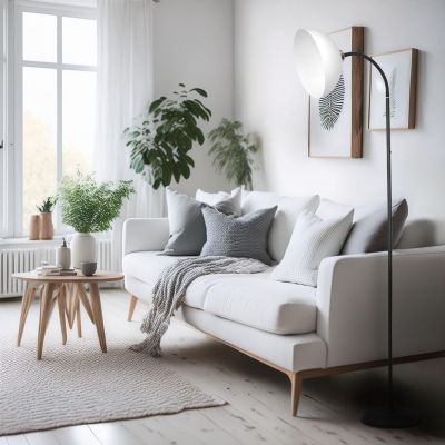 Milagro Zack lampa stojąca 1x60 W biała-czarna ML1632