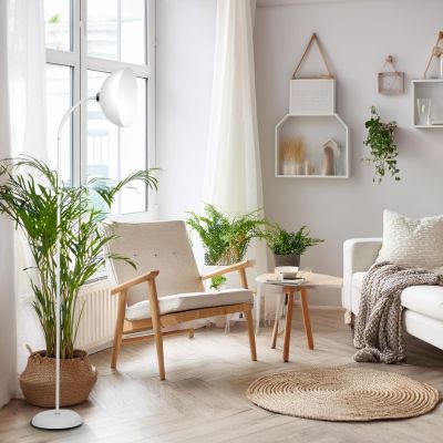 Milagro Zack lampa stojąca 1x60 W biała ML1633