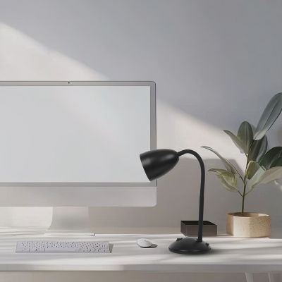 Milagro Logic lampa biurkowa 1x60 W czarna ML1635