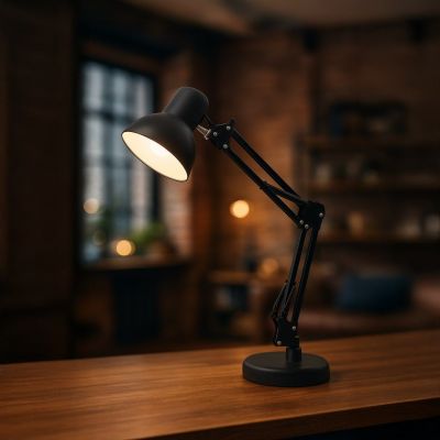 Milagro Nexa lampa biurkowa 1x60 W czarna ML1638