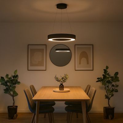 Milagro Union lampa wisząca 1x40 W czarna ML1866