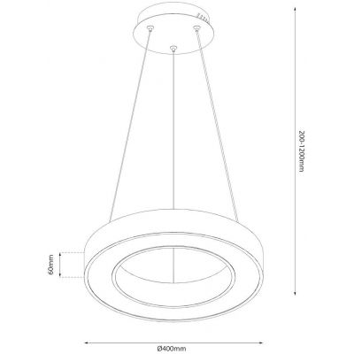 Milagro Union lampa wisząca 1x40 W czarna ML1866