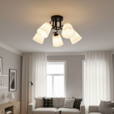 Milagro Pafos lampa podsufitowa 5x15 W czarna ML2258
