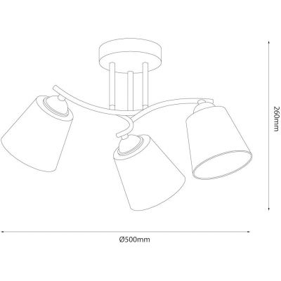 Milagro Pafos lampa podsufitowa 3x15 W chrom ML2260