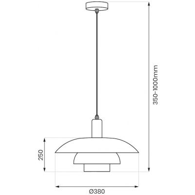 Milagro Ferro lampa wisząca 1x15 W kaszmir ML2361