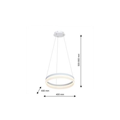 Milagro Ring lampa wisząca 1x24W LED biała ML405