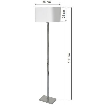 Milagro Napoli lampa stojąca 1x60W biała/chrom ML6364