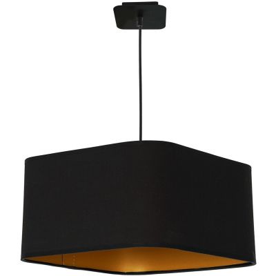 Milagro Napoli lampa wisząca 1x60W czarno/złota ML6368