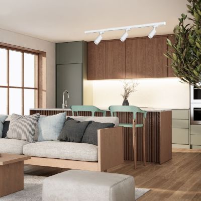 Milagro Pipe zestaw szynoprzewód z reflektorami 3x20 W biały ML8720