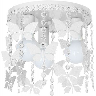 Milagro Angelica lampa podsufitowa 3x60W biały/kryształ MLP1164