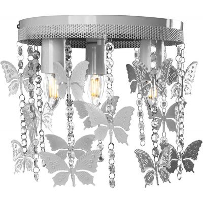 Milagro Angelica lampa podsufitowa 3x60W szary/kryształ MLP1167
