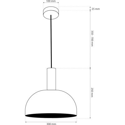 Milagro Visby lampa wisząca 1x60 W czekoladowy MLP1557