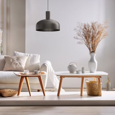 Milagro Visby lampa wisząca 1x60 W czarna MLP1553