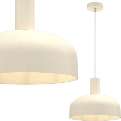 Milagro Visby lampa wisząca 1x60 W kremowa MLP1554