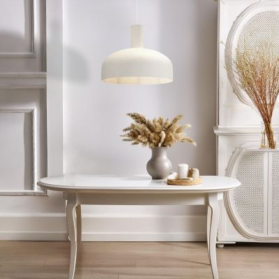 Milagro Visby lampa wisząca 1x60 W kremowa MLP1554