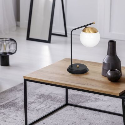 Milagro Carina lampa stołowa 1x40W czarno/złota MLP4868
