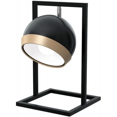 Milagro Oval Black lampa stołowa 1x60W czarna MLP5474