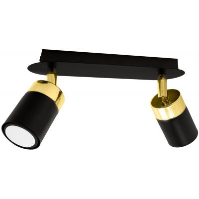 Milagro Joker lampa podsufitowa 2x8W czarno/złota MLP6124