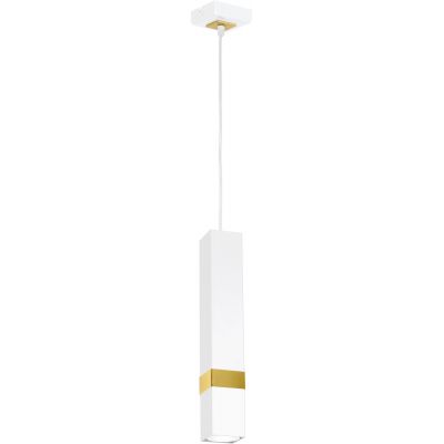 Milagro Vidar lampa wisząca 1x8W biało/złota MLP6275
