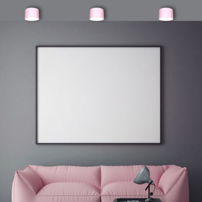 Milagro Dixie Pink lampa podsufitowa 1x11W różowy/biały MLP7553