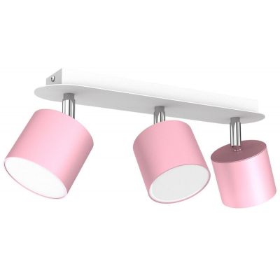 Milagro Dixie Pink lampa podsufitowa 3x11W różowy/biały MLP7611