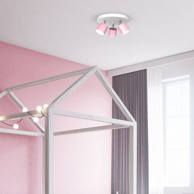 Milagro Dixie Pink lampa podsufitowa 3x11W różowy/biały MLP7612