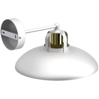 Milagro Felix kinkiet 1x60W biały/złoty MLP7702