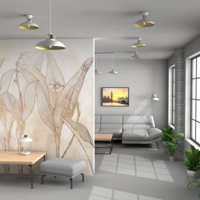 Milagro Felix lampa wisząca 1x60W biały mat/złoty mat MLP7704