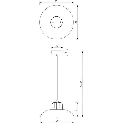 Milagro Felix lampa wisząca 1x60W biały mat/złoty mat MLP7704