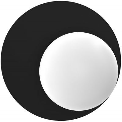 Milagro Bibione lampa podsufitowa 1x25W czarny/biały MLP8389