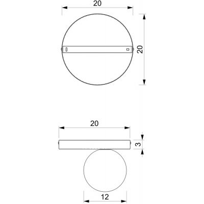 Milagro Bibione lampa podsufitowa 1x25W czarny/biały MLP8389