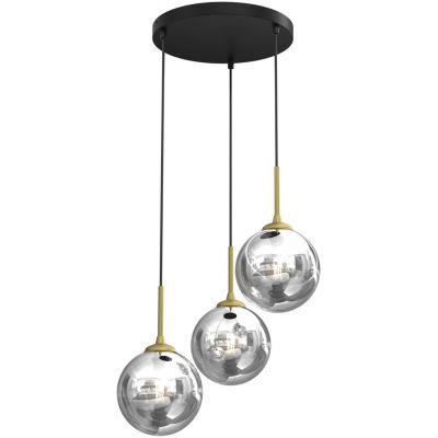 Milagro Reflex lampa wisząca 3x40W czarny/złoty MLP8416