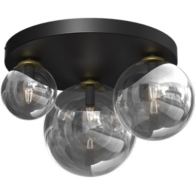 Milagro Reflex lampa podsufitowa 2x40W+1x60W czarny/złoty MLP8417