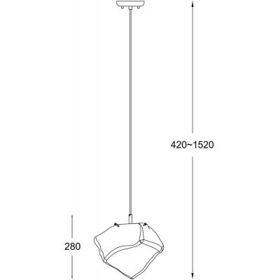 Zuma Line Rock lampa wisząca 1x40W chrom/szkło przezroczyste P0488-01A-F4AC