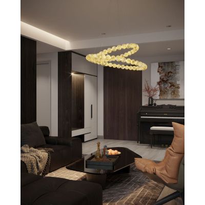 MaxLight Coralys lampa wisząca 1x78 W złota P0623D