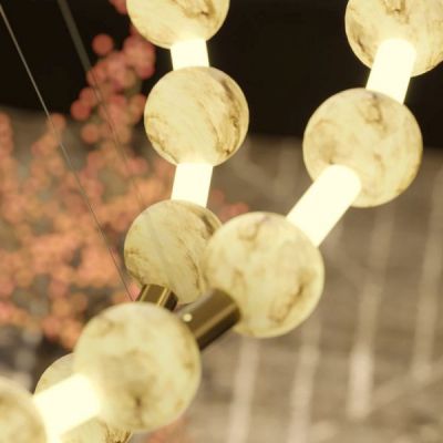 MaxLight Coralys lampa wisząca 1x78 W złota P0623D