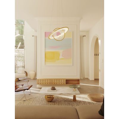 MaxLight Alexia lampa wisząca 1x45 W złota P0638D