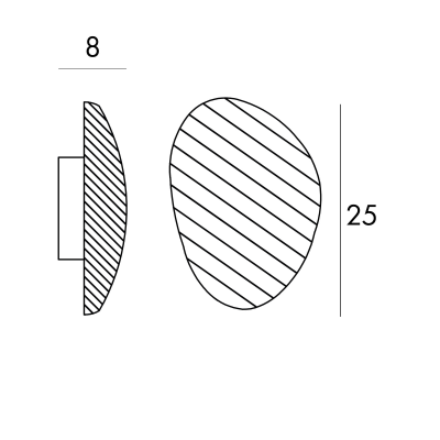 MaxLight Nuvia kinkiet 1x7 W złoty W0396