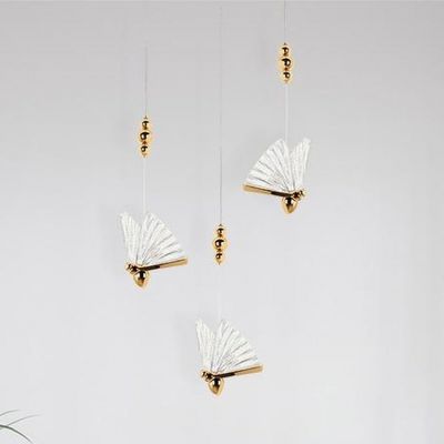 Moosee Butterfly lampa wisząca 1x5 W przezroczysta-złota MSE010100322