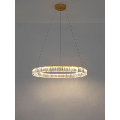 Moosee Liberty lampa wisząca 1x42 W przezroczysta-złota MSE010100174