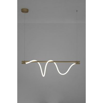 Moosee Serpiente lampa wisząca 1x22,4 W biała-złota MSE010100178